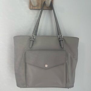 Michael Kors Silver and Gray Tote Bag